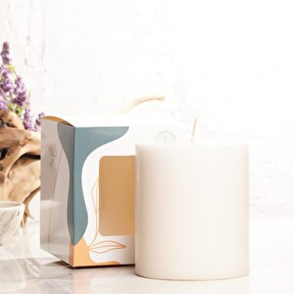 Mitr 10x10 Cm Mitr Bej Silindir Mum Dekoratif Mum Fiyatı