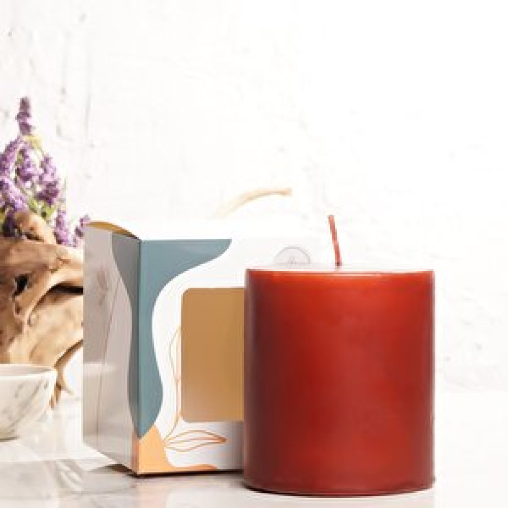 Mitr 10x10 Cm Mitr Kahverengi Silindir Mum Dekoratif Mum Fiyatı