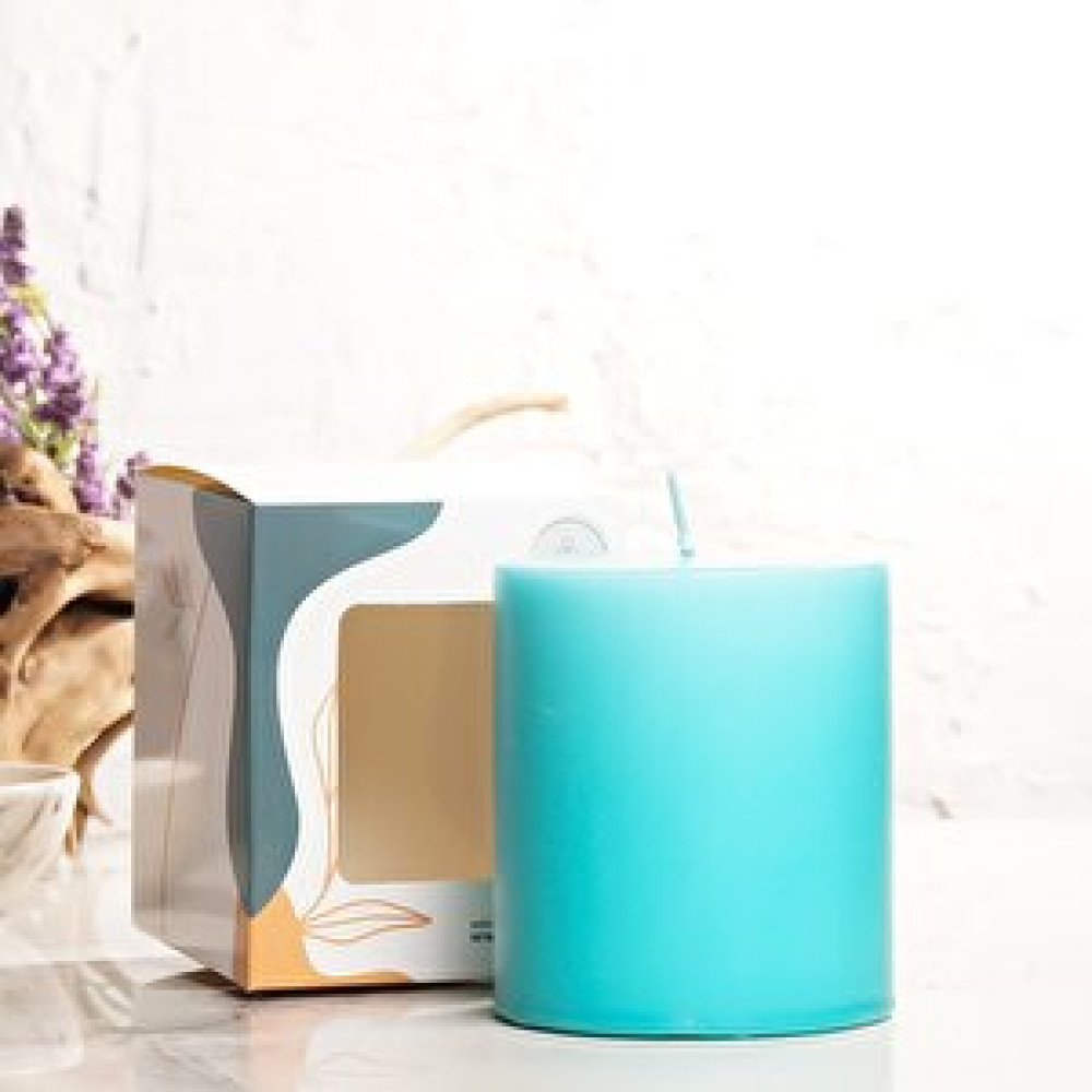 Mitr 10x10 Cm Mitr Turkuaz Silindir Mum Dekoratif Mum Fiyatı