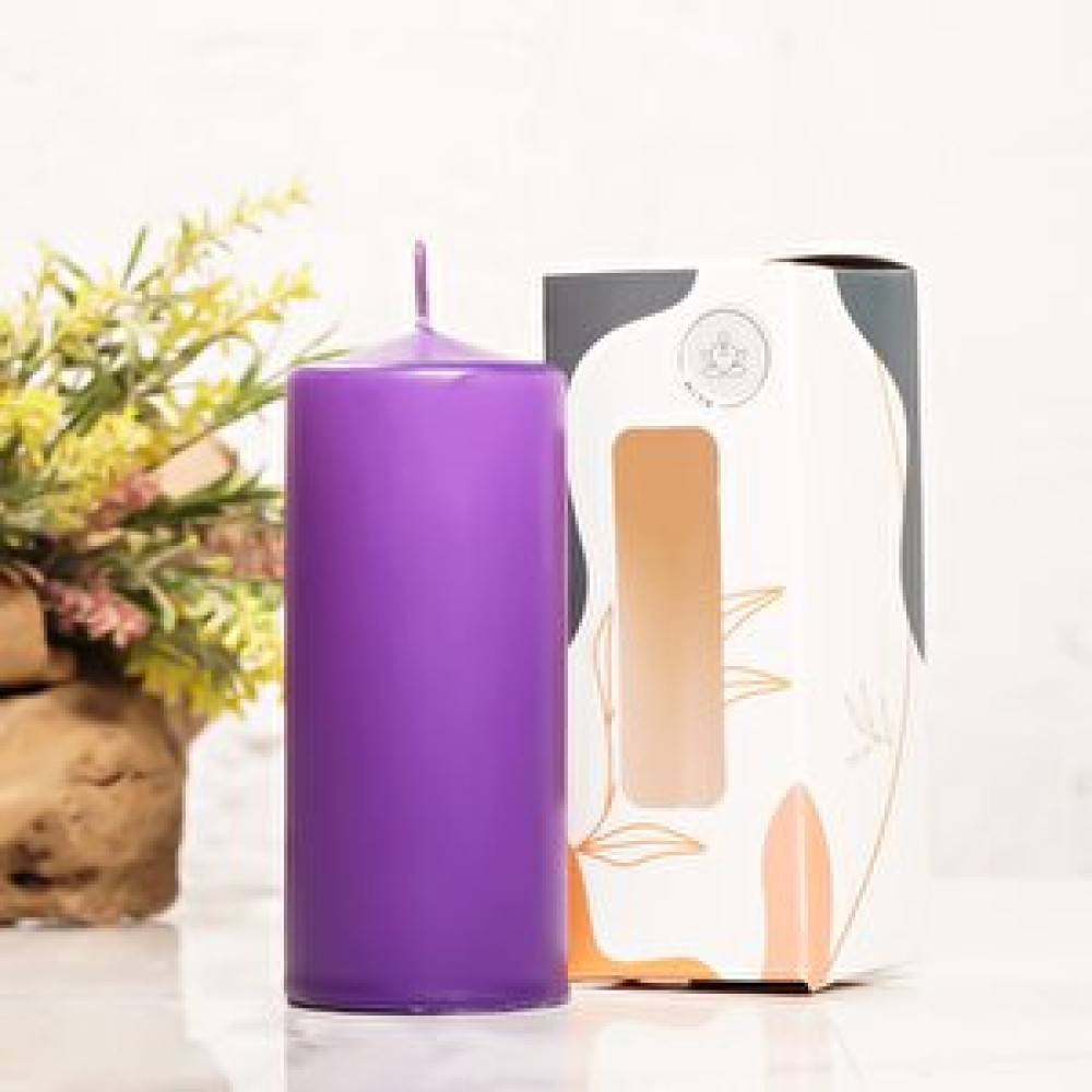 Mitr 12x5 Cm Mitr Mor Silindir Mum Dekoratif Mum Fiyatı