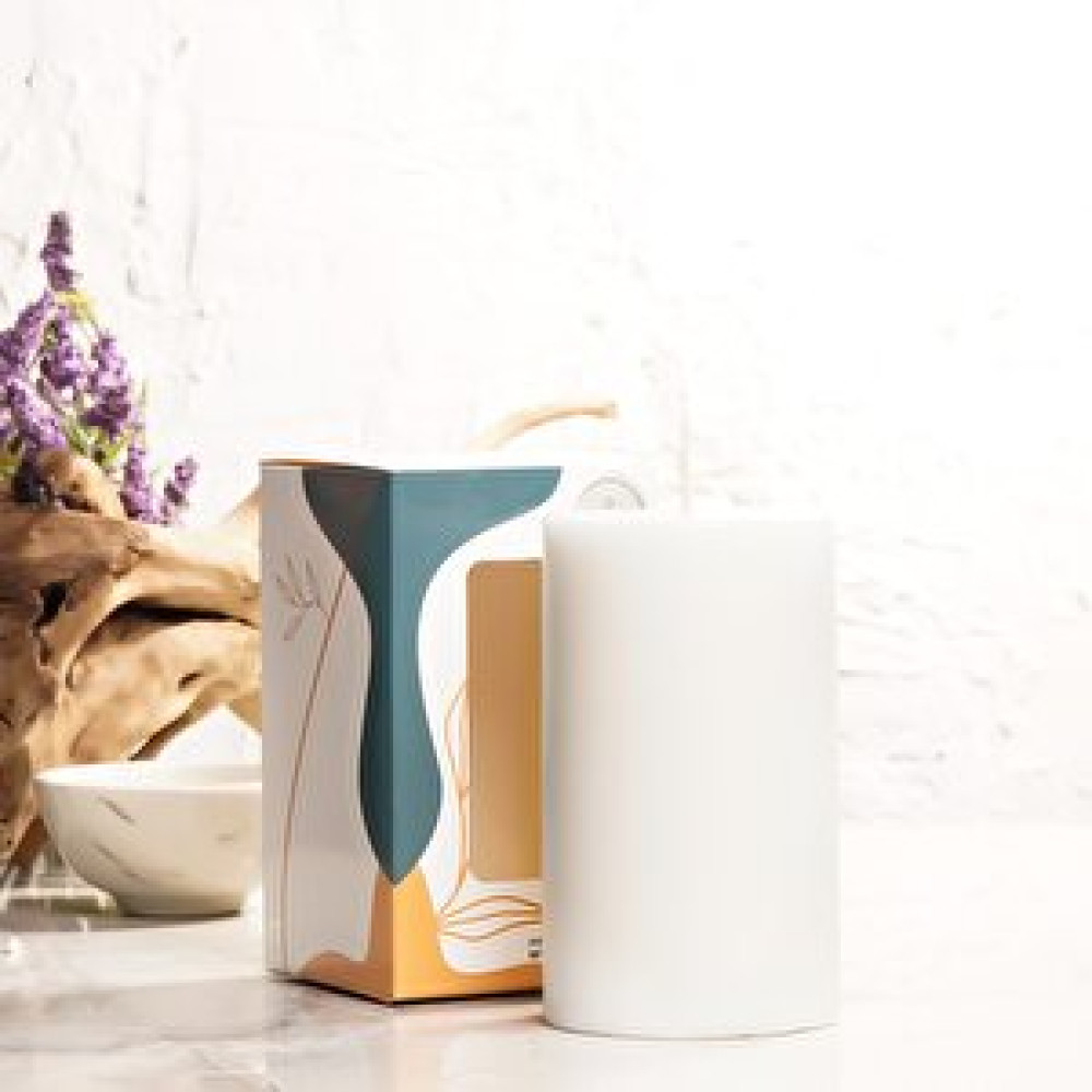 Mitr 12x7 Cm Mitr Beyaz Silindir Mum Dekoratif Mum Fiyatı