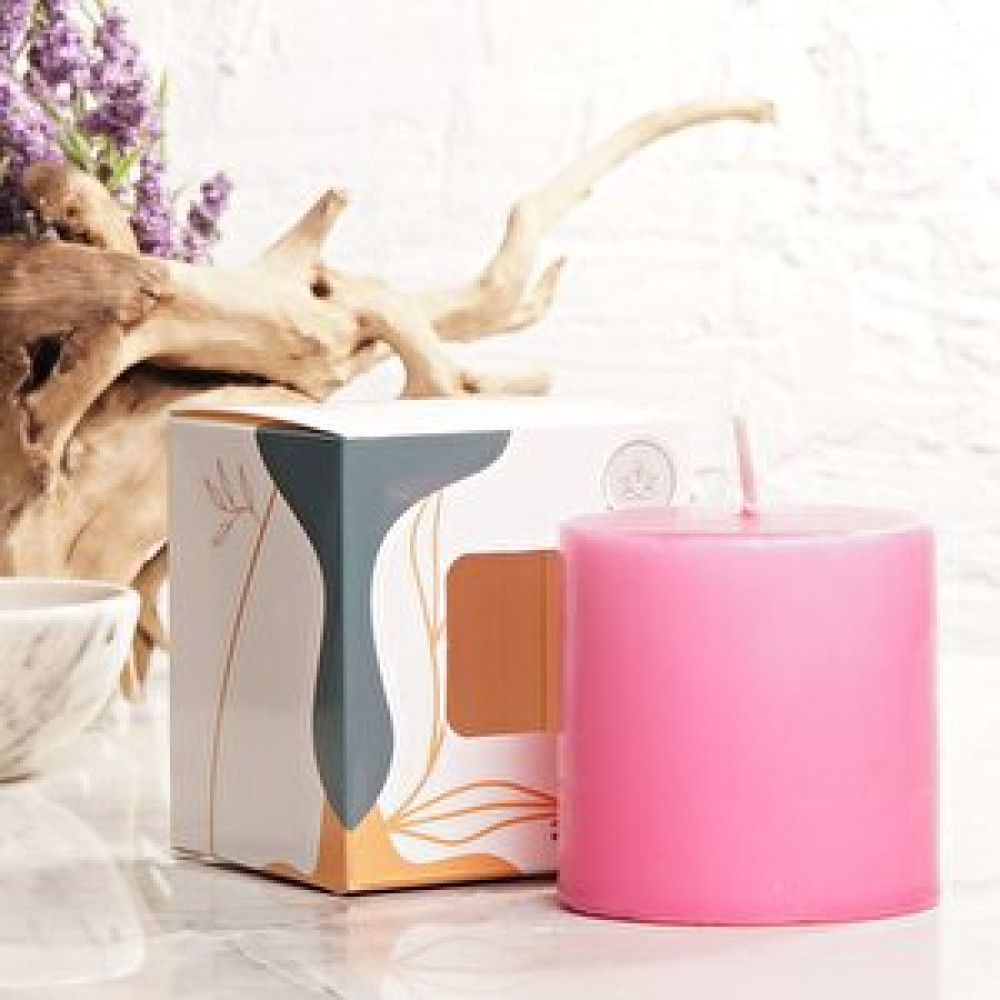 Mitr 7x7 Cm Pembe Silindir Mum Dekoratif Mum Fiyatı