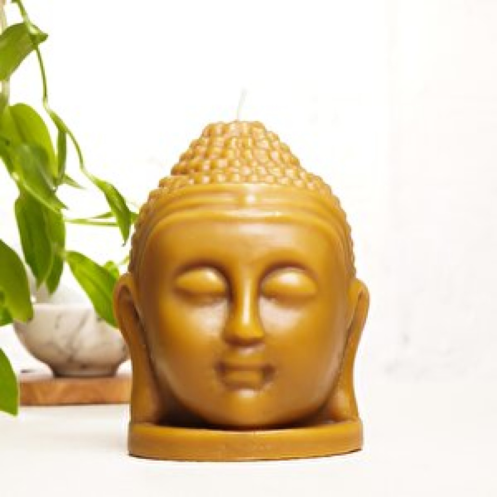 Mitr Buddha Kafası Büyük Boy Dökme Balmumu Mum Dekoratif Mum Fiyatı