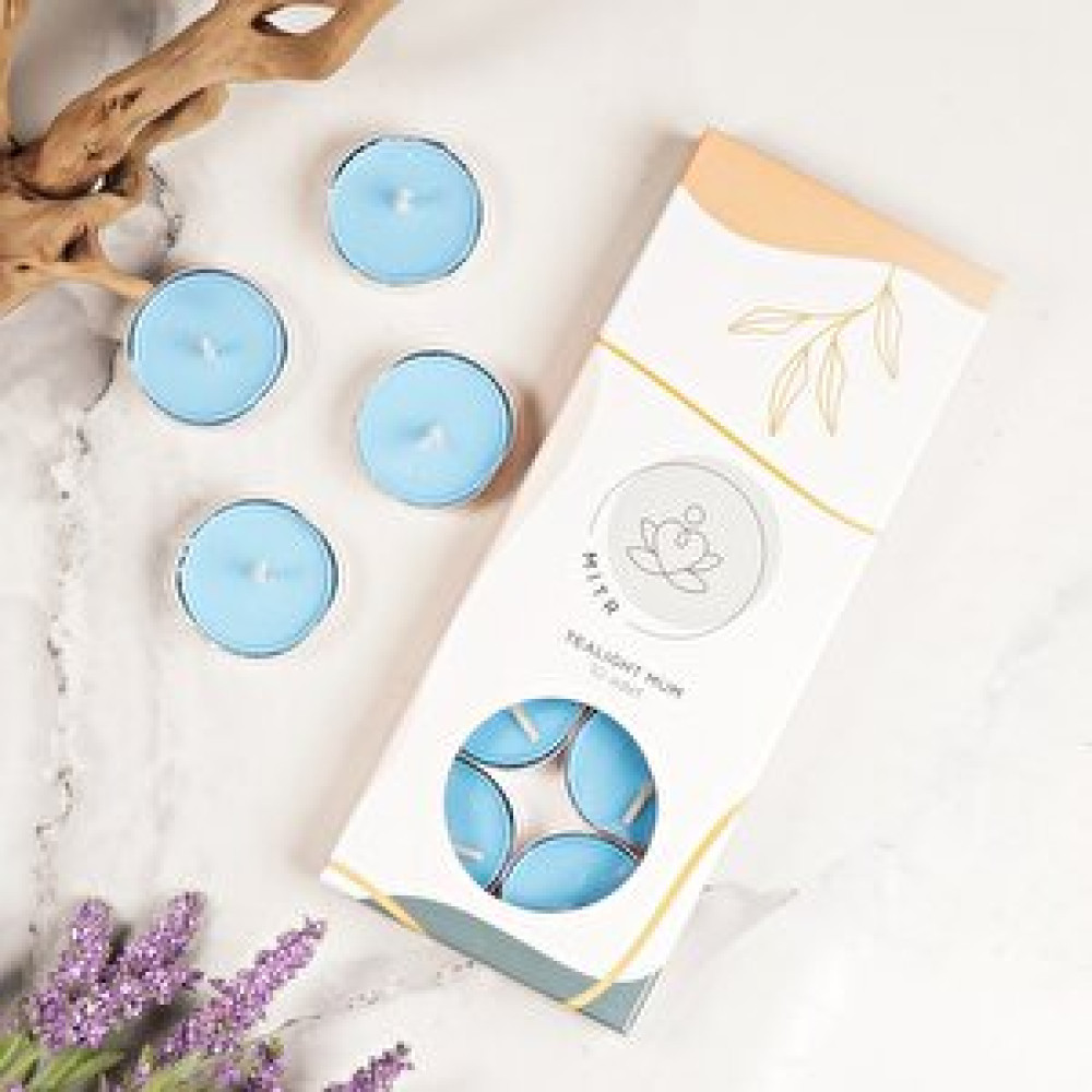 Mitr Mavi Tealight Mum Dekoratif Mum Fiyatı