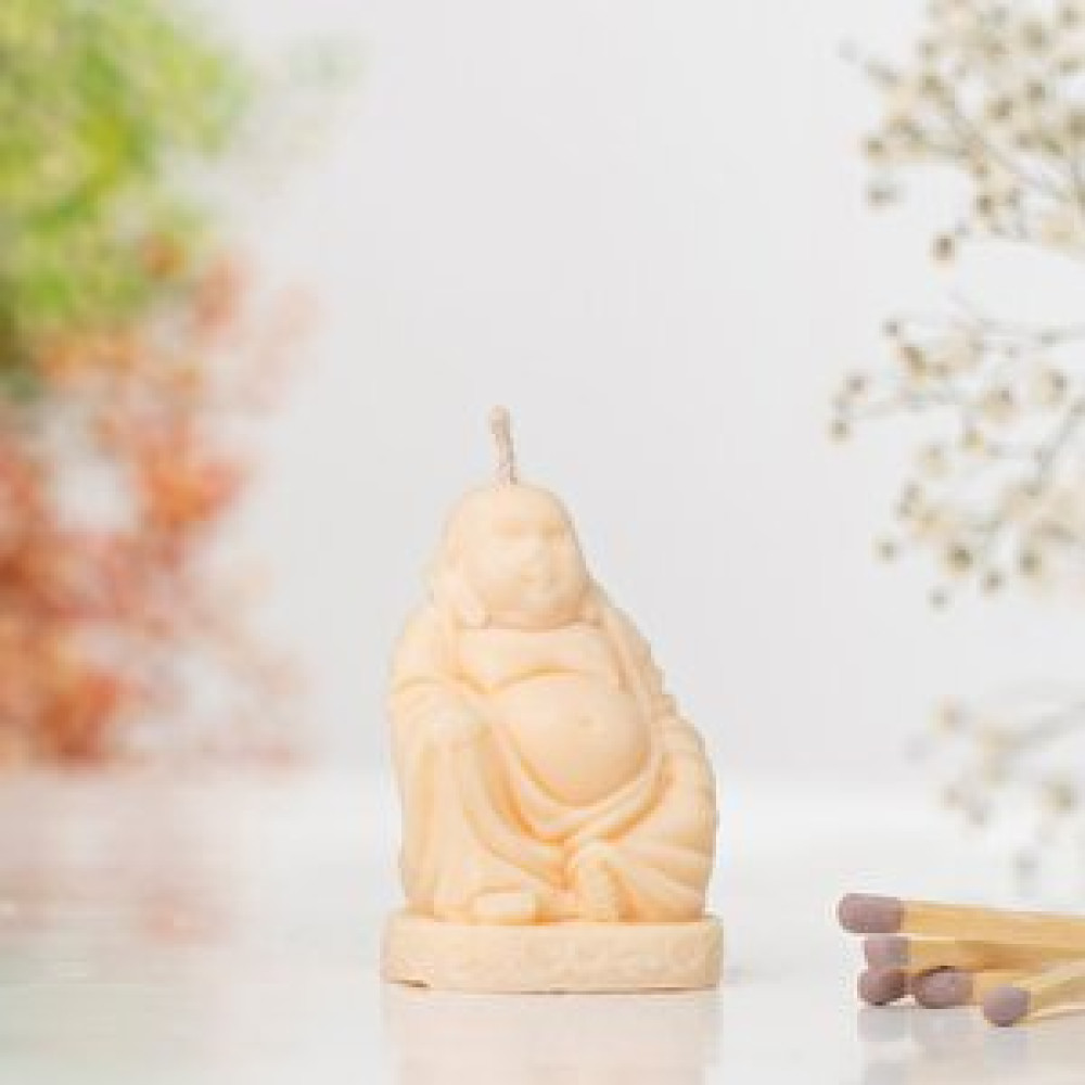 Mitr Oturan Buddha Temalı Doğal Soya Wax Mum Dekoratif Mum Fiyatı
