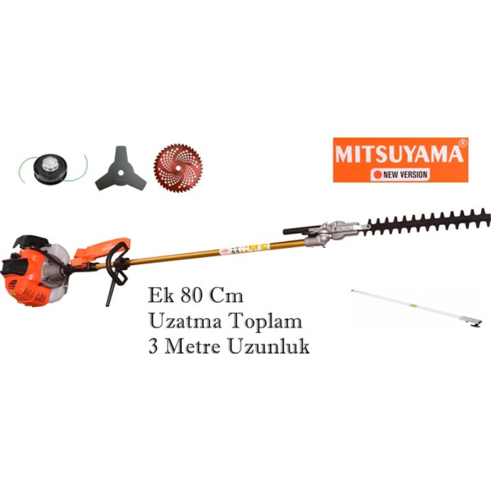 Mitsuyama Japon Sırt Tırpan + Çit Kesme Makinesi 4.2 Kw 5.7 Hp Çit Budama Makineleri Fiyatı