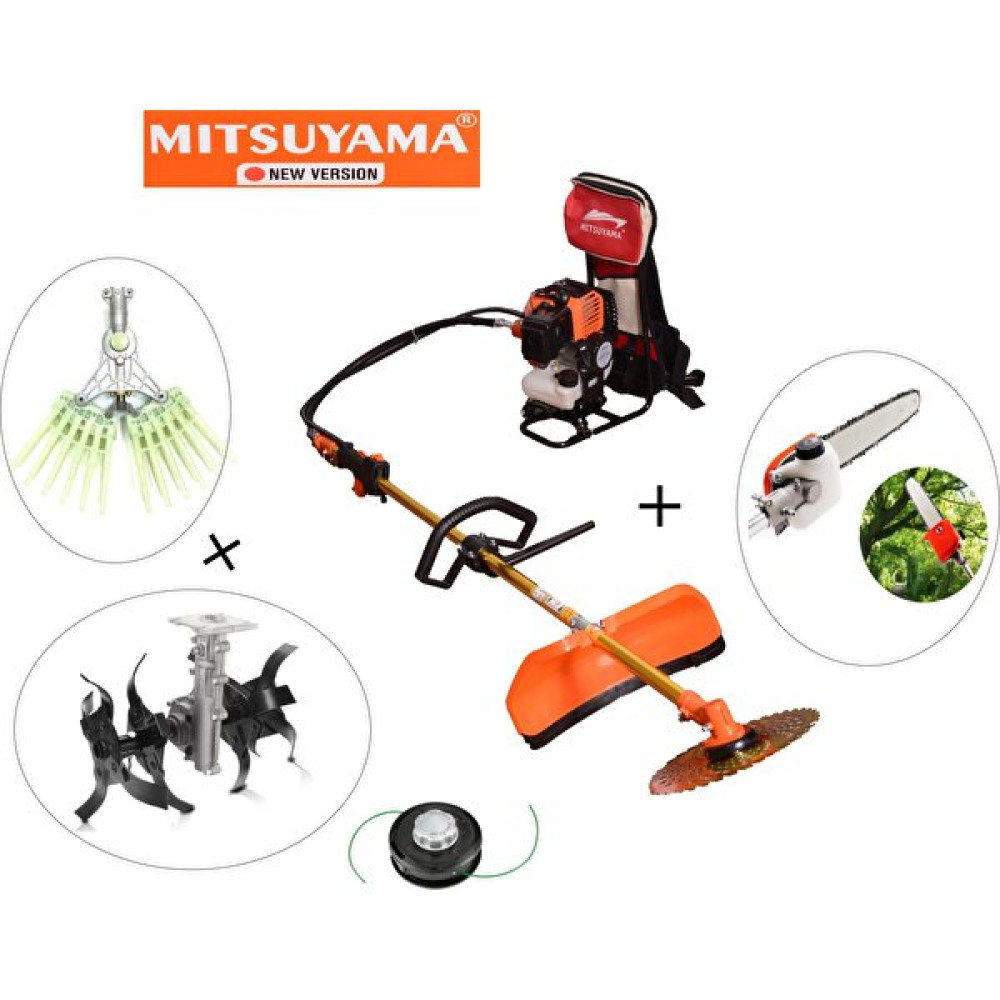 Mitsuyama Japon Sırt Tırpan + Dal Testere + Zeytin Hasat + Akrep Çapa Makinesi 4.2kw 5.7hp Bahçe Makinesi Fiyatı