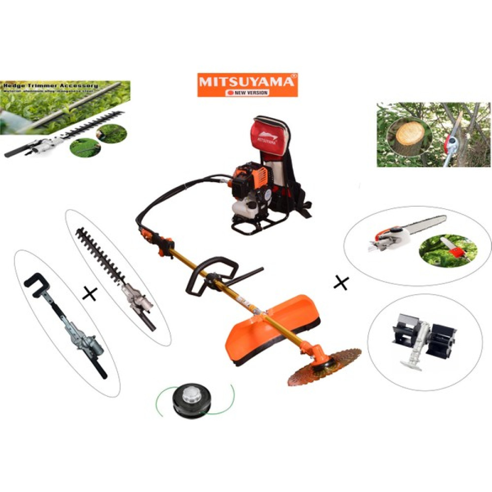 Mitsuyama Japon Sırt Tırpan+ Zeytin Silkeleme + Dal Testere + Çit Kesme + Çapa Makinesi 4.2kw 5.7hp Bahçe Makinesi Fiyatı
