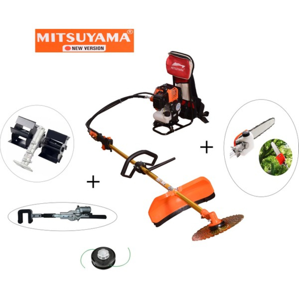 Mitsuyama Japon Sırt Tırpan + Zeytin Silkeleme + Dal Testere + Paletli Çapa Makinesi 4.2kw 5.7hp Bahçe Makinesi Fiyatı