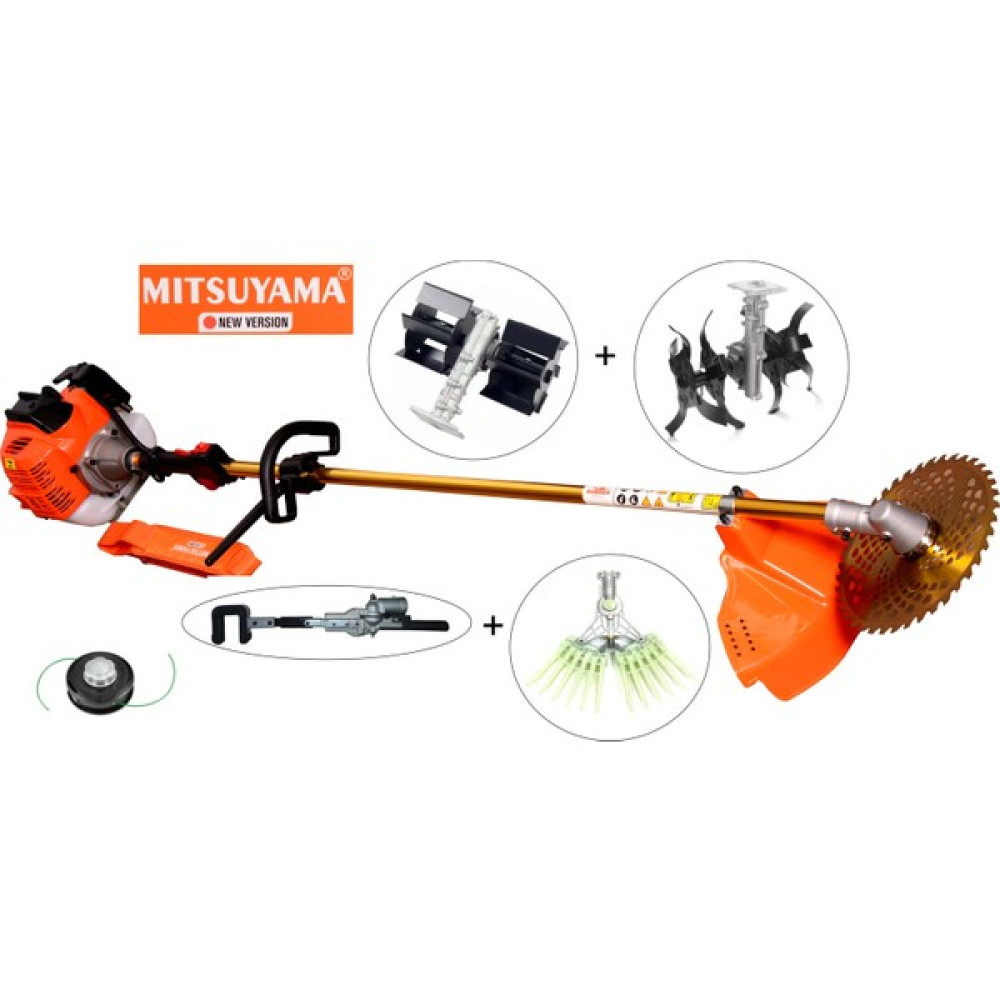 Mitsuyama Japon Yan Tırpan + Zeytin Hasat + Fındık Silkeleme + Paletli Çapa + Akrep Çapa 5,7 Hp Çapalama Makinesi Fiyatı