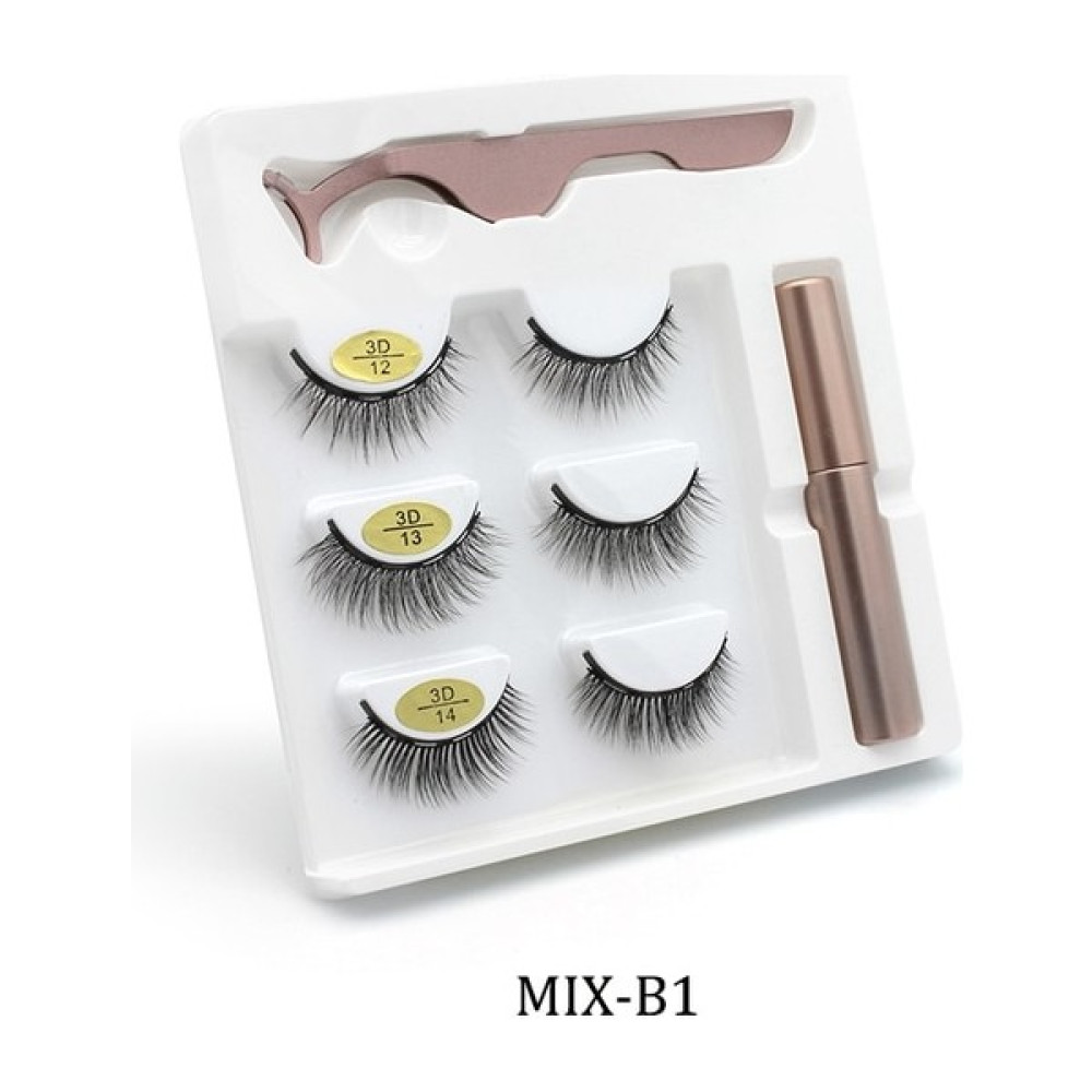 Mıx-B1 Manyetik Kirpikler 3D Suya Dayanıklı Kirpikler Mıknatıslı Kirpikler ve Manyetik Likit Eyeliner ve Manyetik Sahte Kirpikler ve Cımbız Seti (Y... Takma Kirpik Ürünleri Fiyatı