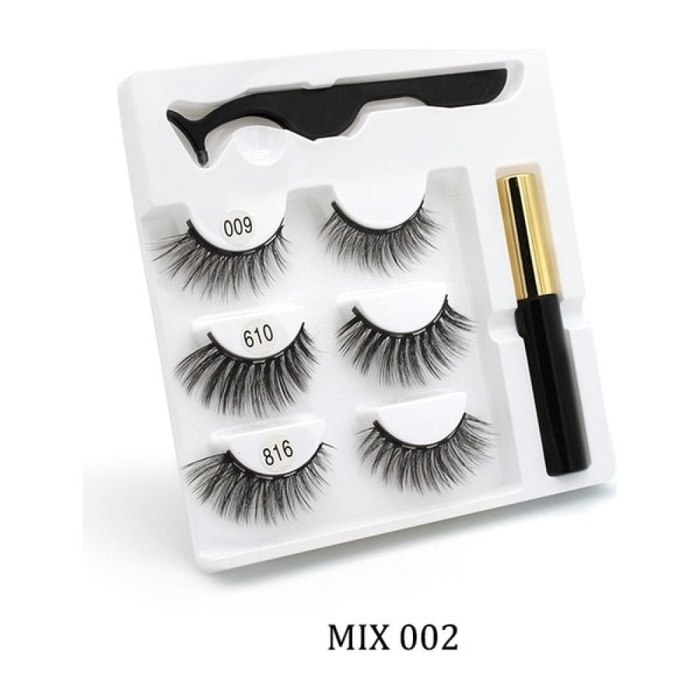 MIX002 Manyetik Kirpikler 5 Mıknatıslı 3D Sahte Kirpikler Doğal Uzun Kirpik Uzatma Tekrarlanabilir Mıknatıslı Sahte Kirpik Kullanımı (Yurt Dışından) Takma Kirpik Ürünleri Fiyatı