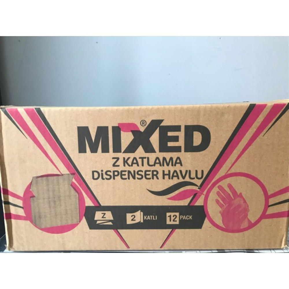 Mixed Z Havlu 100 Lü 12 Paket Kağıt Havlu Fiyatı