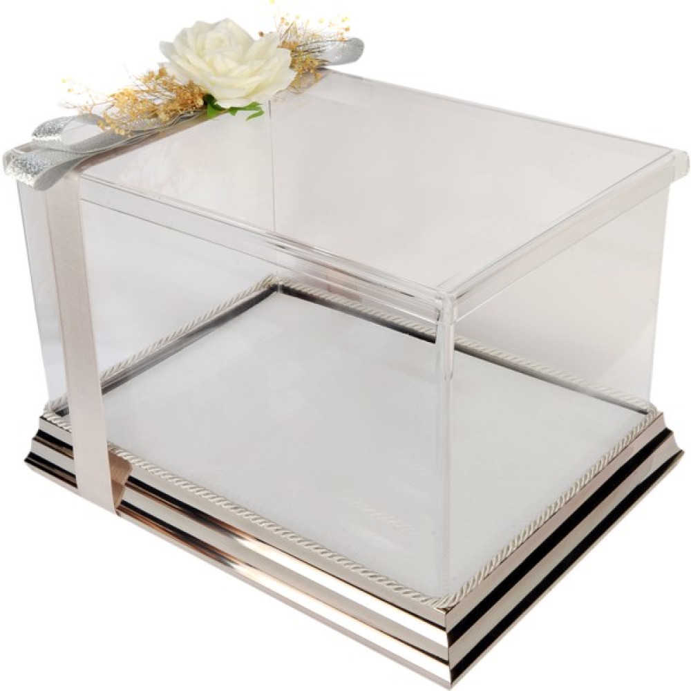 mixefor Söz Nişan Bohça Kutusu Pleksi Kutu -Hediye Kutusu 35 cm x 25 cm x 20 cm Inox Gümüş Çerçeve Eşya Saklama Kutusu Fiyatı