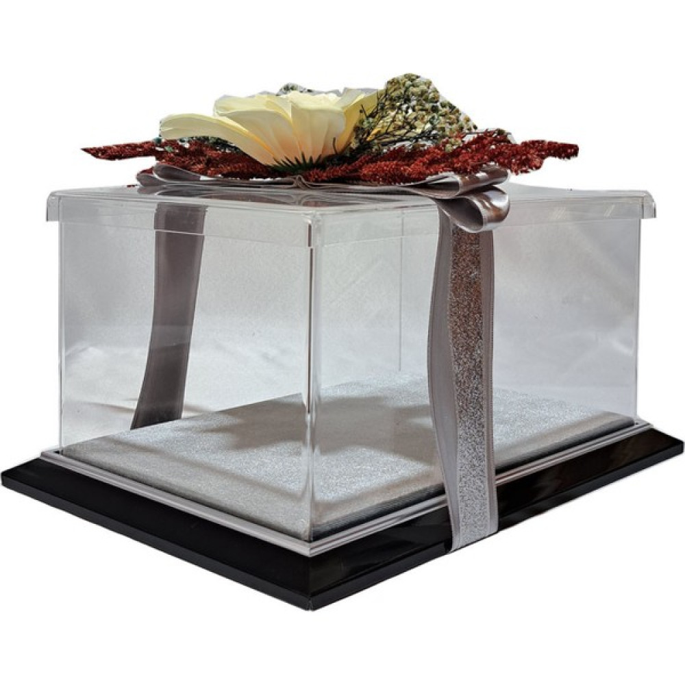 Mixefor Söz Nişan Kutusu -Pleksi Kutu -Hediye Kutusu -Orta Büyüklükte 30 cm x 20 cm x 15 cm Ölçülerinde - Gümüş Eşya Saklama Kutusu Fiyatı