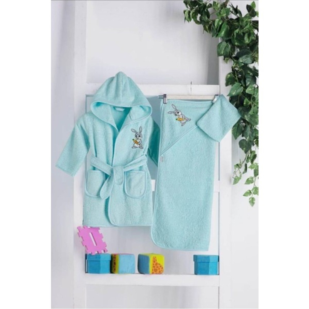 Mixi Baby Bebek Bornoz Seti - Mint Bebek Banyo-Tuvalet Fiyatı