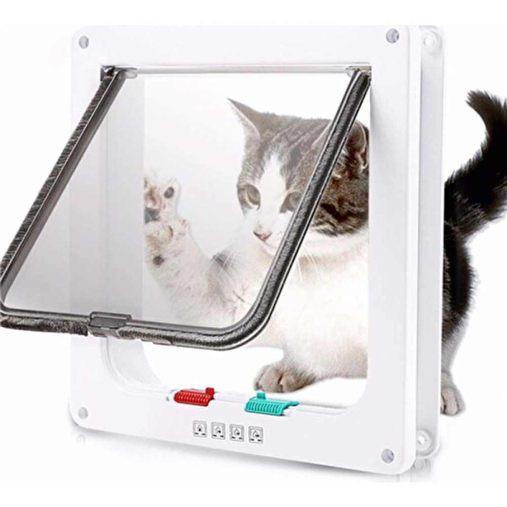 Mixpet 4 Yönlü Kilitlenebilir Yavru Köpek ve Kedi Kapısı 23X25 cm Evcil Hayvan Ürünleri Fiyatı