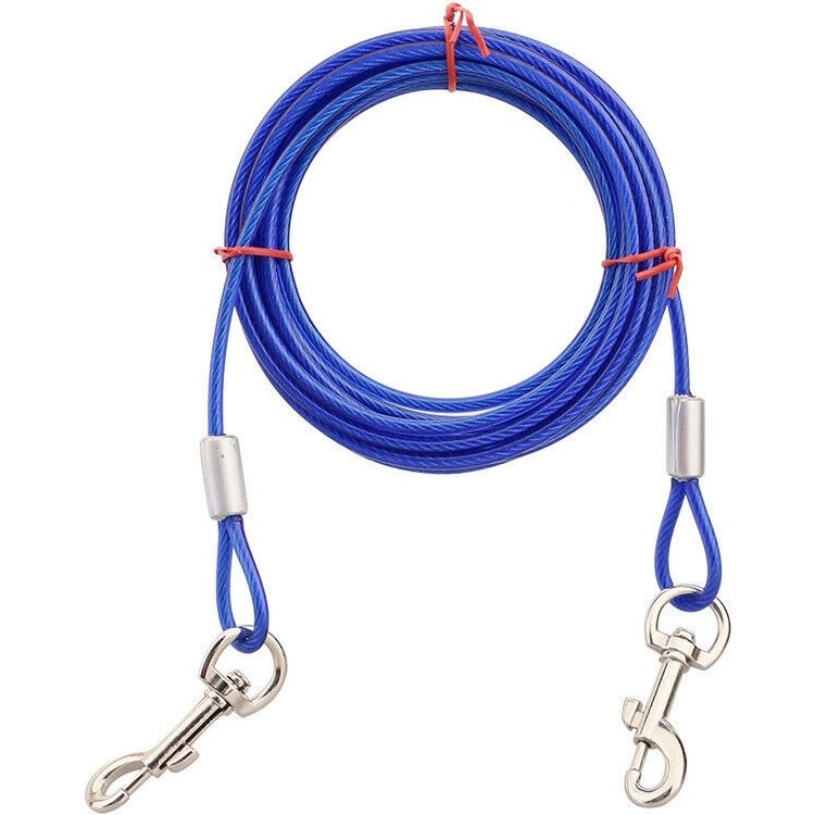 Mixpet Çelik Köpek Bahçe Bağlama Halatı 5 mm / 3 Mt. - Mavi Evcil Hayvan Ürünleri Fiyatı