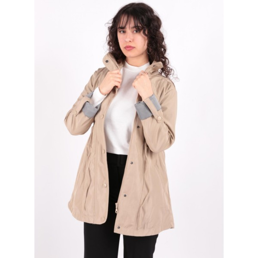 MixPlus Mix 5669-FW Kadın Kısa Trenckot Kadın Trençkot Fiyatı