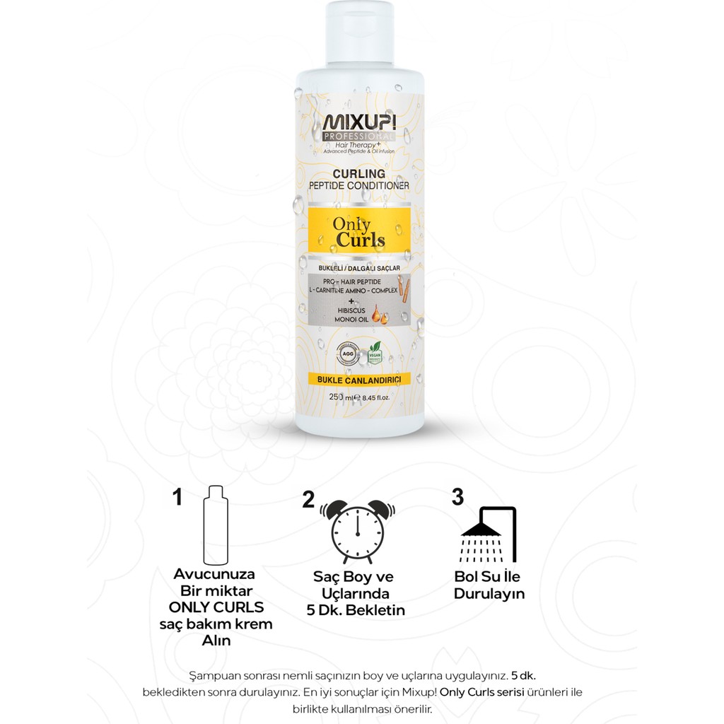 Mixup Bukleli ve Dalgalı Saçlar Için Pro-Hair Peptit,l-Karnitin,amino Kompleks Krem 250 ml SSD / Solid State Drive Fiyatı