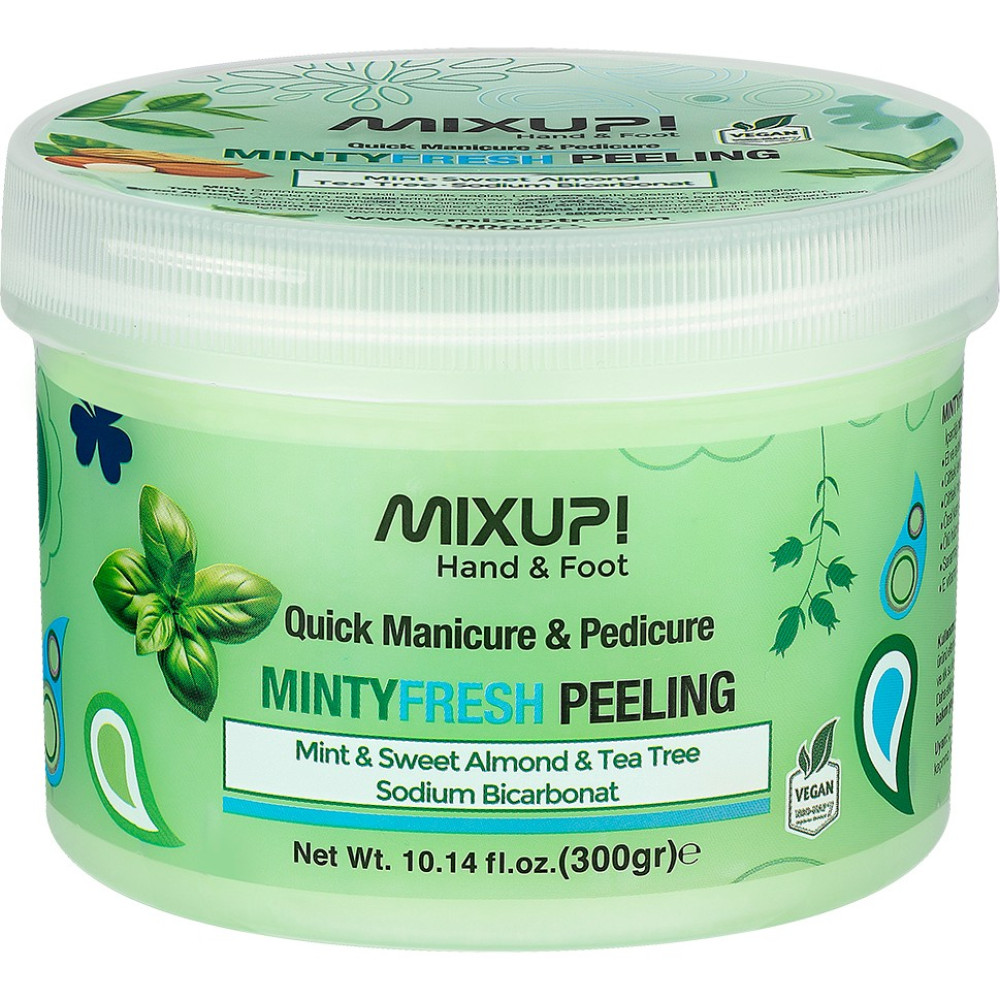 Mixup Hand & Foot - Manikür & Pedikür Arındırıcı - Besleyici - Nemlendirici Mıntyfresh Peeling 300 gr Diğer Fiyatı