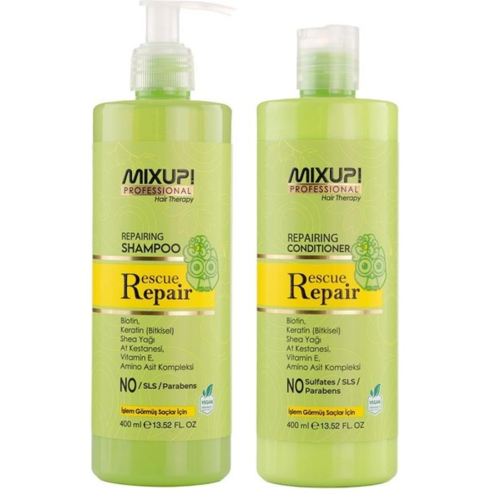 Mixup Mixup! Rescue Repair Yıpranmış ve Işlem Görmüş Saçlar Için Saç Bakım Seti (400ML ŞAMPUAN+400ML Saç Kremi) Şampuan ve Saç Kremi Fiyatı