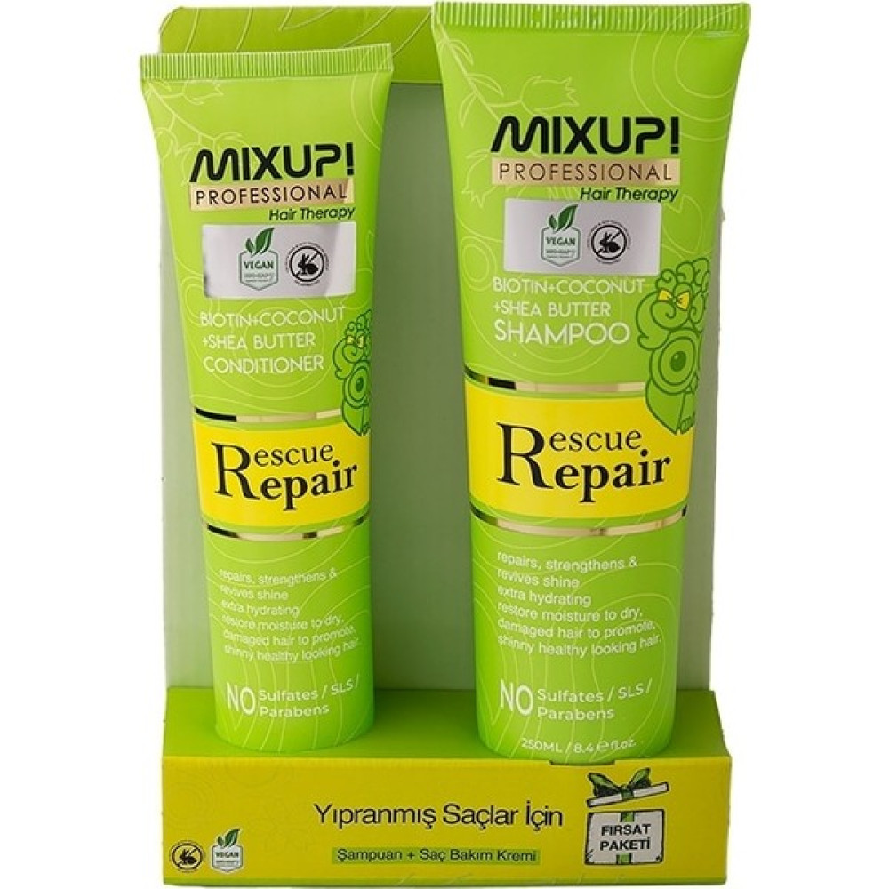 Mixup Rescue Repair Şampuan 250 ml + Saç Bakım Kremi 175 ml Şampuan ve Saç Kremi Fiyatı