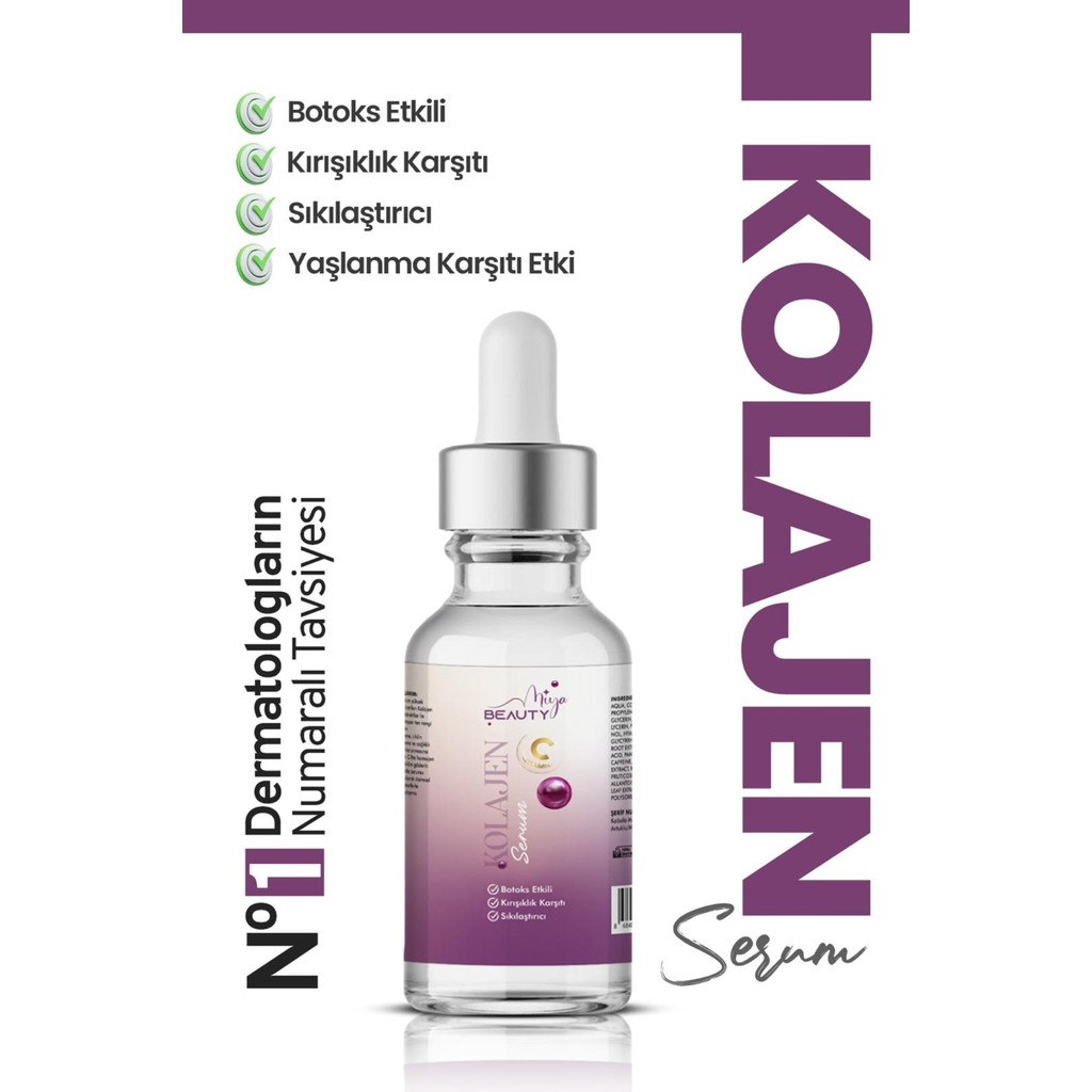 Miya Beauty 1 HAFTADA GÜZELLEŞTİREN Collogen Dolgunlaştırıcı Botox Etkili Kırışıklık Işıltı Veren Yaşlanma Karşıtı Leke Giderici Gençleştiren Kusur... Diğer Fiyatı