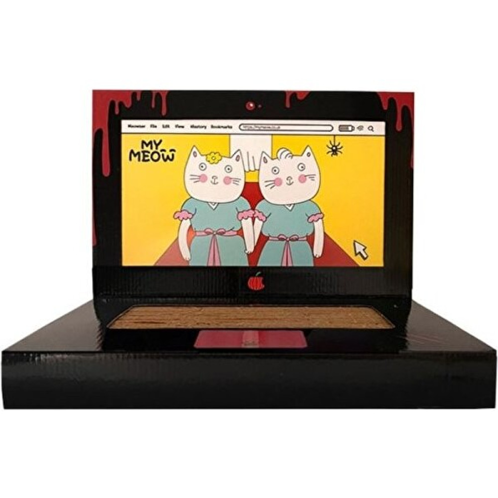 Miyav Laptop Kedi Tırmalama Kartonu - Siyah Evcil Hayvan Ürünleri Fiyatı