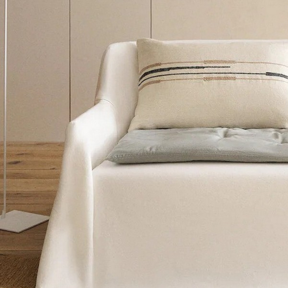 Miyolin Keten Koltuk Pedi, Yıkanabilir Şilte, Keten Koltuk Minderi, Elyaf Dolgulu Koltuk Örtüsü - 70 x 180 cm - Gri Koltuk & Kanepe Örtüsü Fiyatı