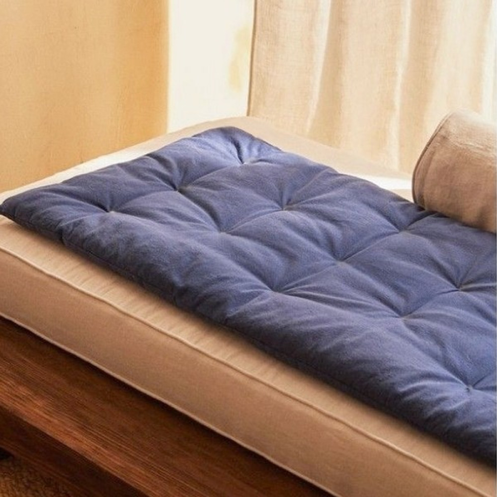 Miyolin Keten Koltuk Pedi, Yıkanabilir Şilte, Keten Koltuk Minderi, Elyaf Dolgulu Koltuk Örtüsü - 70 x 180 cm - Lacivert Koltuk & Kanepe Örtüsü Fiyatı