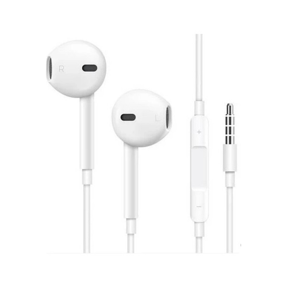 Miyuu iPhone 6 Plus Uyumlu 3,5 mm Kulaklık Jaklı Kulaklık - Beyaz Kulaklık Fiyatı