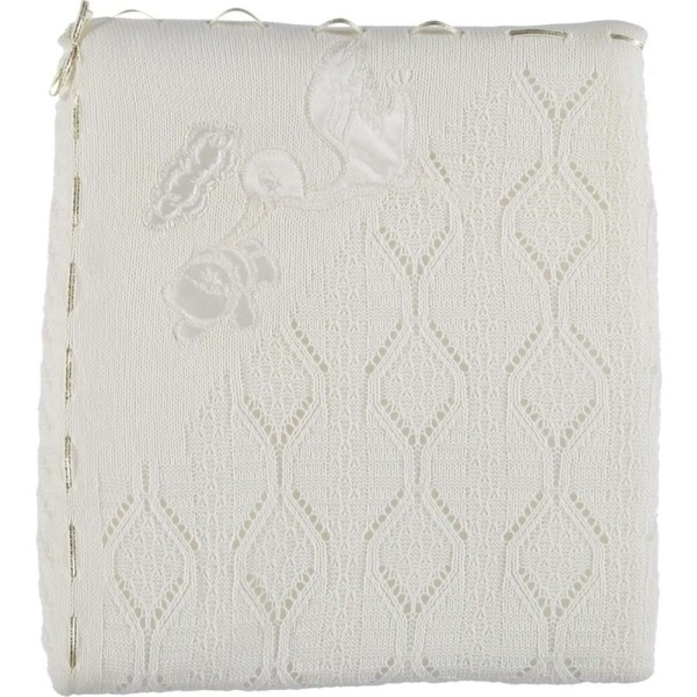 Mızmız Bebe Elyaflı Leylekli Battaniye 80 x 100 cm Krem Oto Boyaları Fiyatı