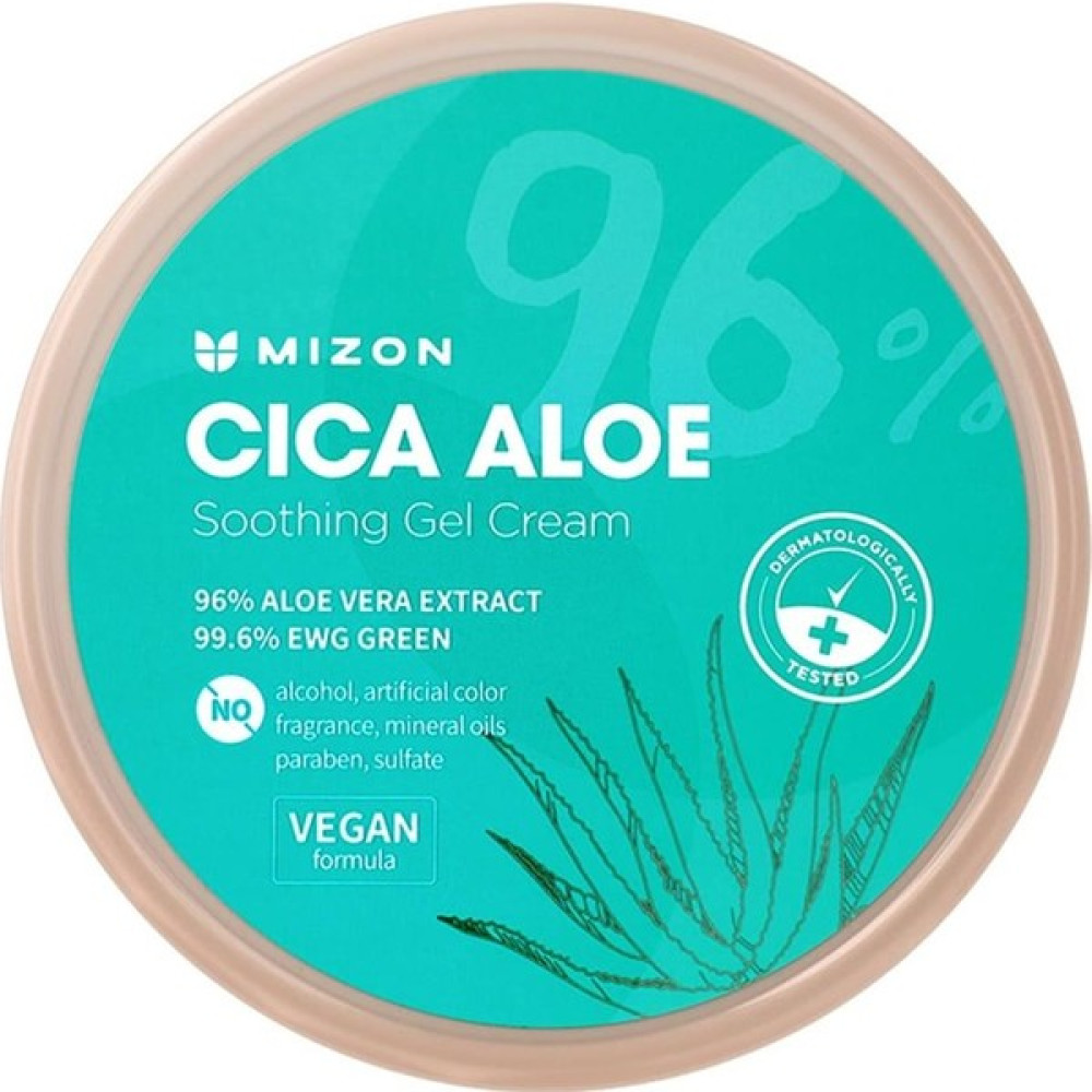 Mizon Cica Aloe 96% Soothing Gel Cream 300G – Doğal Vegan Centella & Aloe Jeli Nemlendiriciler Fiyatı