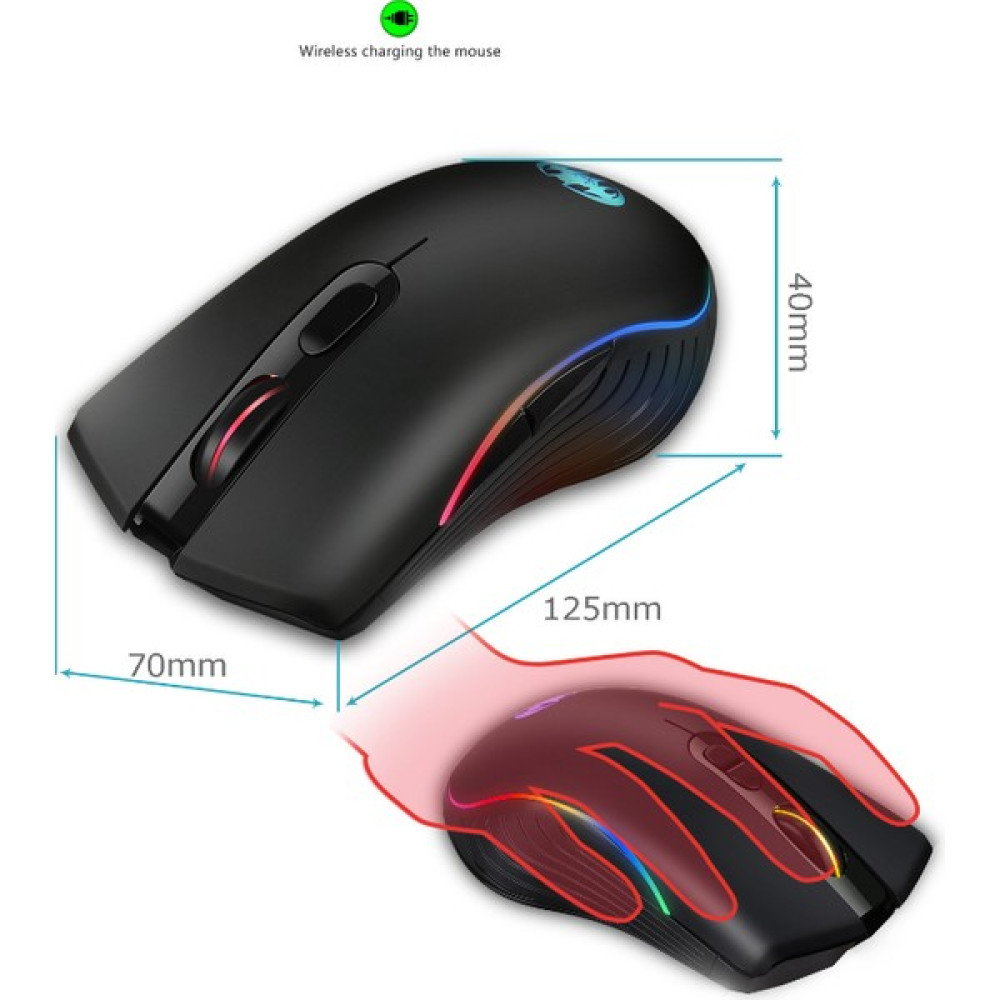 Mj Tech Furry-G8 Wireless Kablosuz Modüler Oyuncu Mouse - Rgb Oyuncu Mouse - Siyah Klavye - Mouse Fiyatı