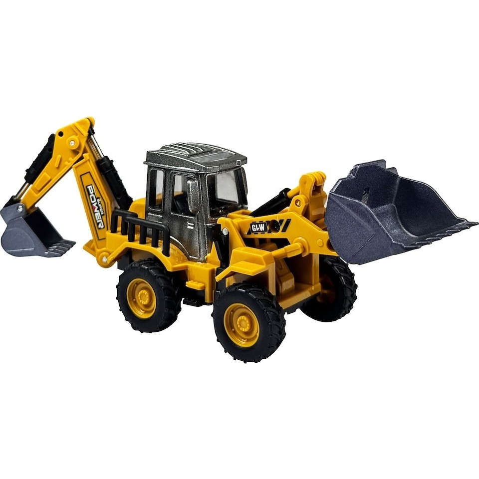 Mj Toys Diecast Oyuncak Metal Inşaat Araçları Çift Taraflı Dozer Kepçe Sürtmeli Kazıcı ve Yükleyici Kutulu Anne Bebek Oyuncak Fiyatı