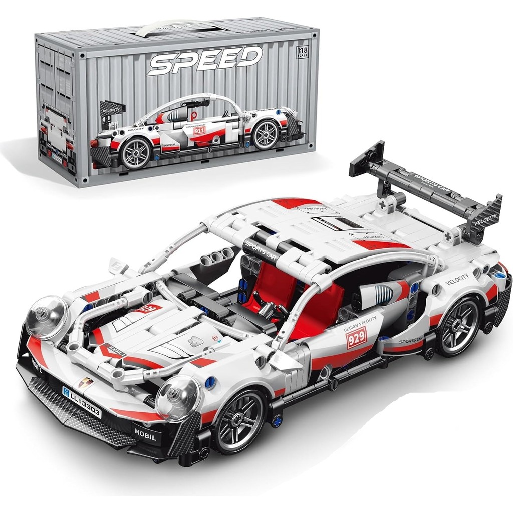 Mj Toys LEGO Porsche 911 Yarış Arabası LEGO Araba Yapı Blok Oyuncak Araba Beyaz Yarış Arabası Lego- 540 Parça Anne Bebek Oyuncak Fiyatı