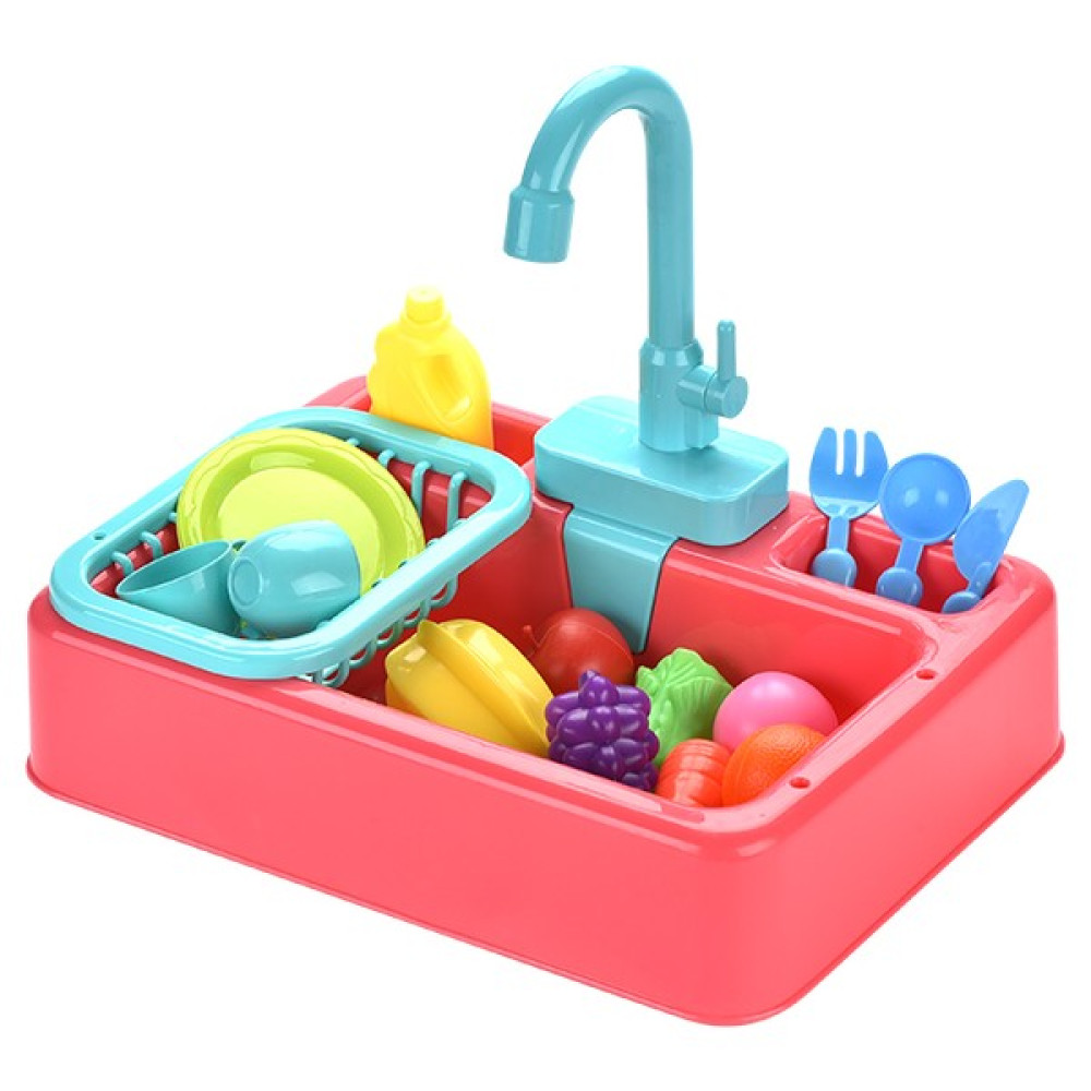 Mj Toys Modern Oyuncak Mutfak Seti Çeşmeli Lavabo Pilli - Mutfak Oyuncak Seti - Pembe Oyuncak Fiyatı