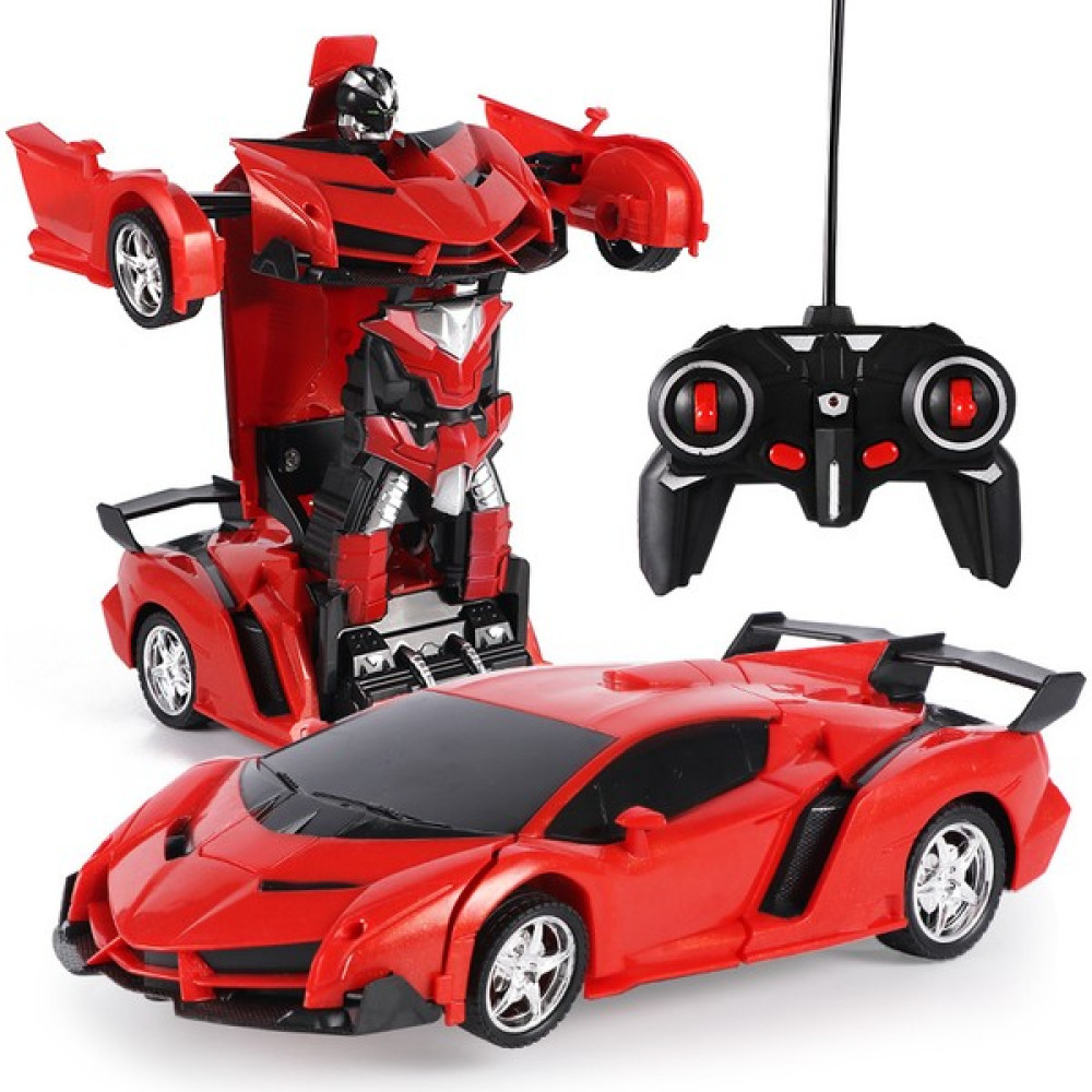 Mj Toys Oyuncak Uzaktan Kumandalı Transformers Tarzı Robota Dönüşen Oyuncak Araba Ferrari - Kırmızı Oyuncak Araç Fiyatı