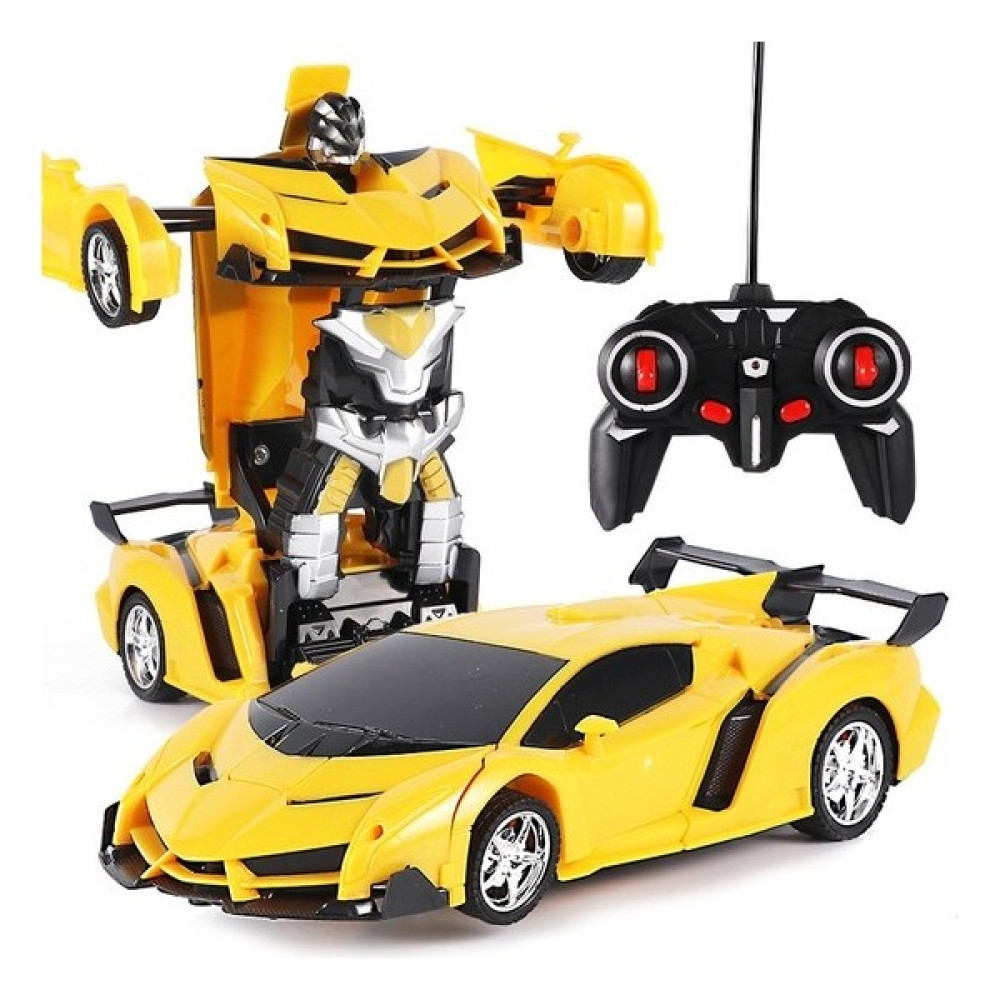 Mj Toys Oyuncak Uzaktan Kumandalı Transformers Tarzı Robota Dönüşen Oyuncak Araba Ferrari (Yurt Dışından) - Sarı Oyuncak Araç Fiyatı