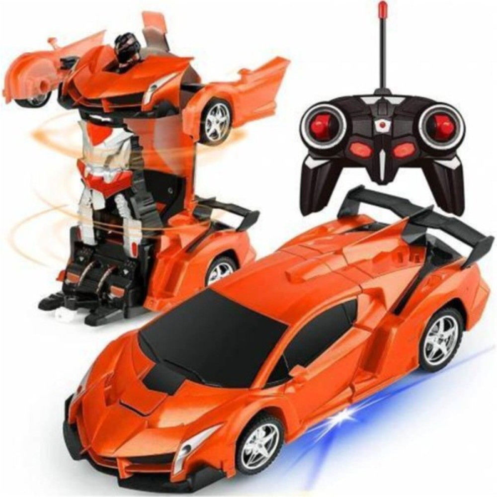 Mj Toys Oyuncak Uzaktan Kumandalı Turuncu Transformers Tarzı Robota Dönüşen Oyuncak Araba Ferrari Eğitici Oyuncak Fiyatı