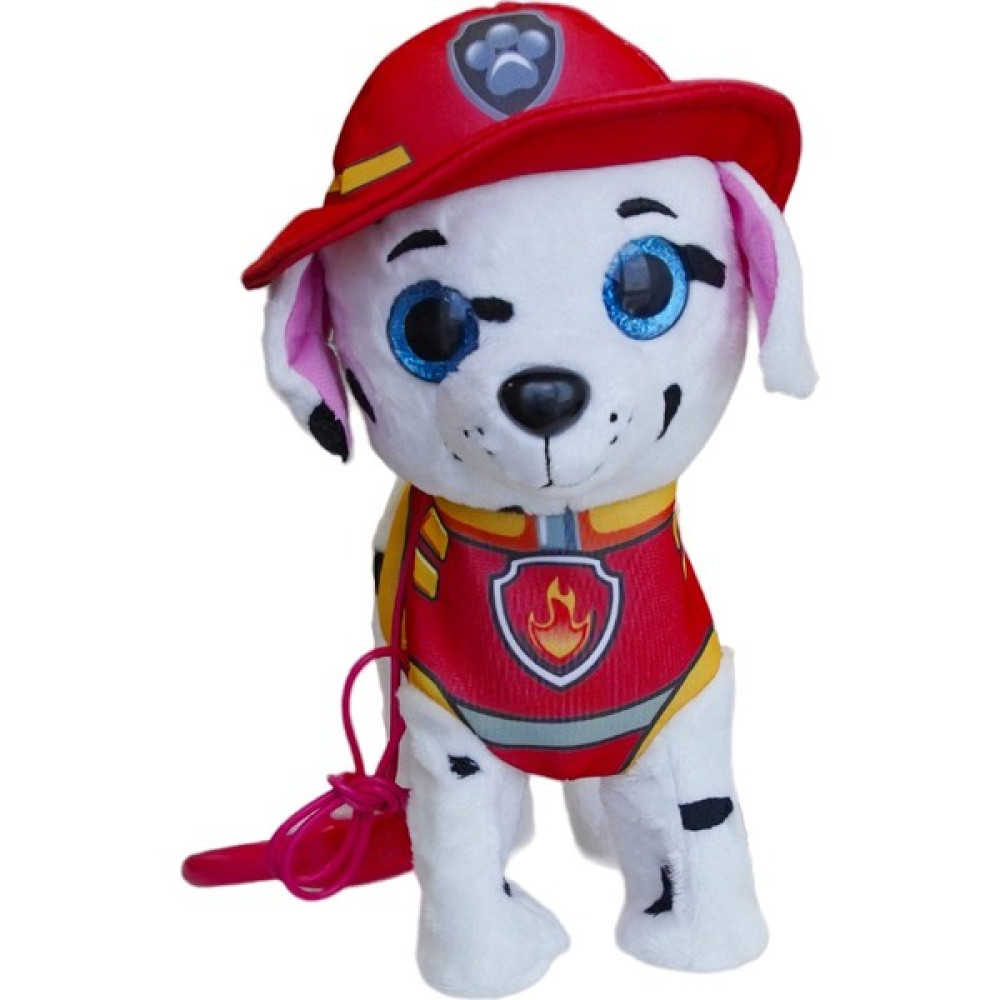 Mj Toys Paw Patrol Köpek Yürüyen, Havlayan Müzikli Tasmalı Kumandalı Peluş Oyuncak - Kırmızı Peluş Oyuncaklar Fiyatı