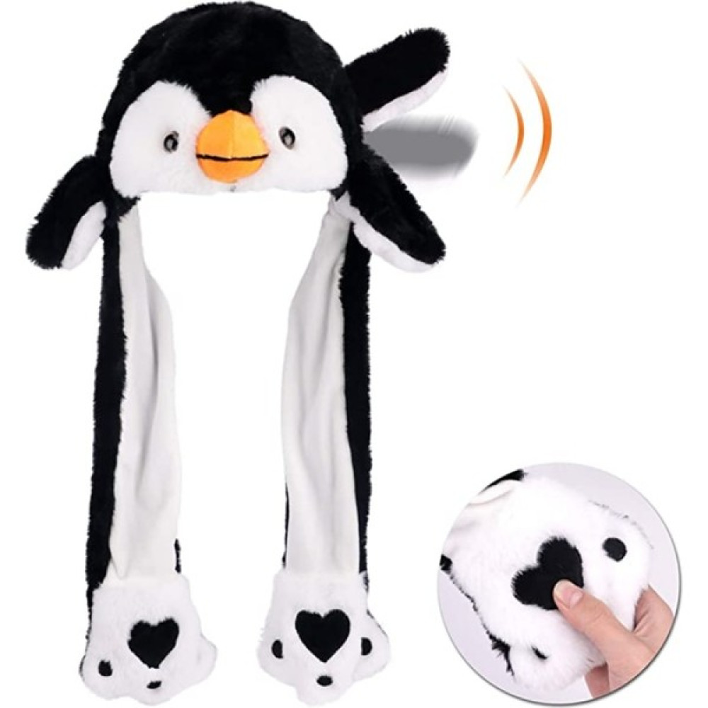 Mj Toys Penguen Şapka Kulakları Hareket Eden Işıklı Modlu Peluş Tavşan Şapka Peluş Oyuncaklar Fiyatı