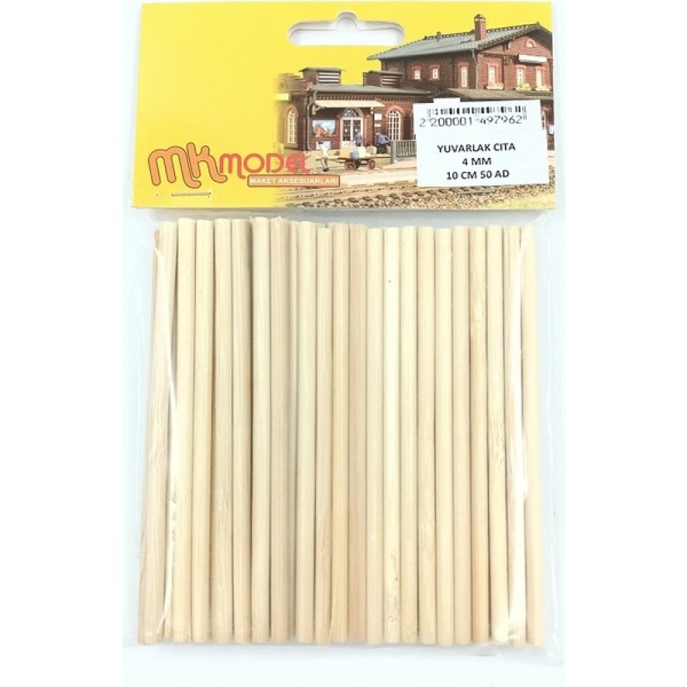 Mk Model Bambu Yuvarlak Çıta 4mm 10CM 50 Adet - Ahşap Oto Boyaları Fiyatı