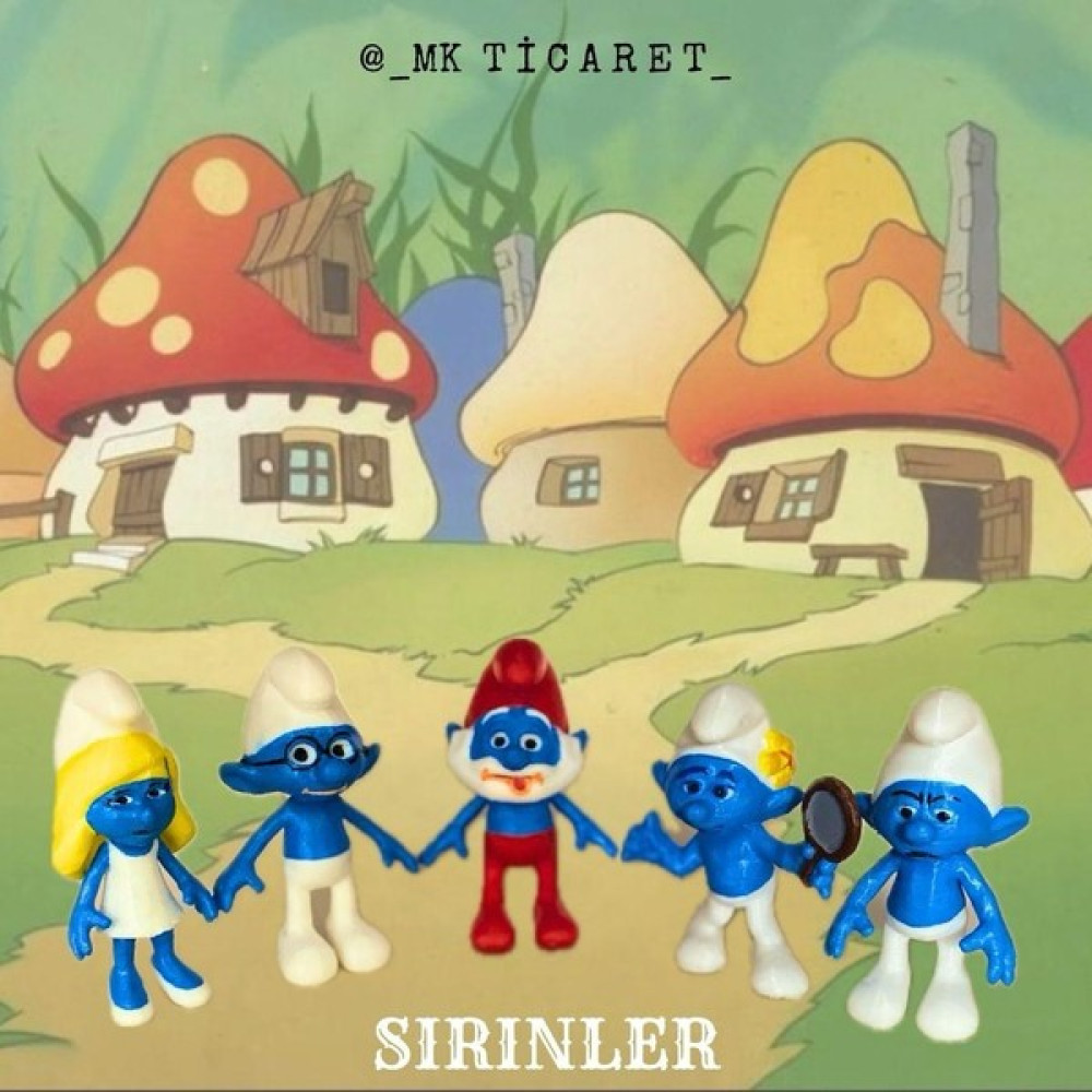 Mk Shop 3D Figür Şirinler Seti - 8 cm Oyuncak Fiyatı