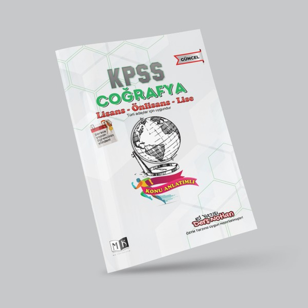 MK Yayıncılık 2024 KPSS Coğrafya El Yazısı Ders Notları Kitabı Ders Sınav Kitapları Fiyatı