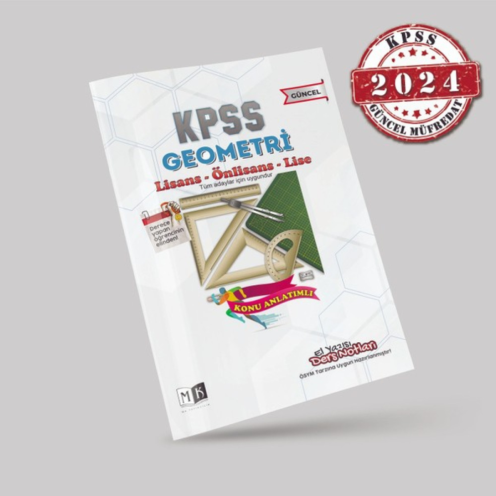 MK Yayıncılık 2024 KPSS Geometri El Yazısı Ders Notları Kitabı Ders Sınav Kitapları Fiyatı
