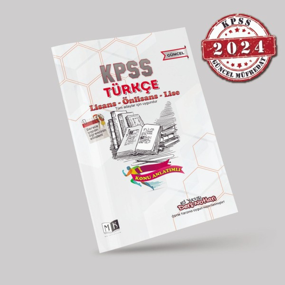 MK Yayıncılık 2024 KPSS Türkçe El Yazısı Ders Notları Kitabı Ders Sınav Kitapları Fiyatı