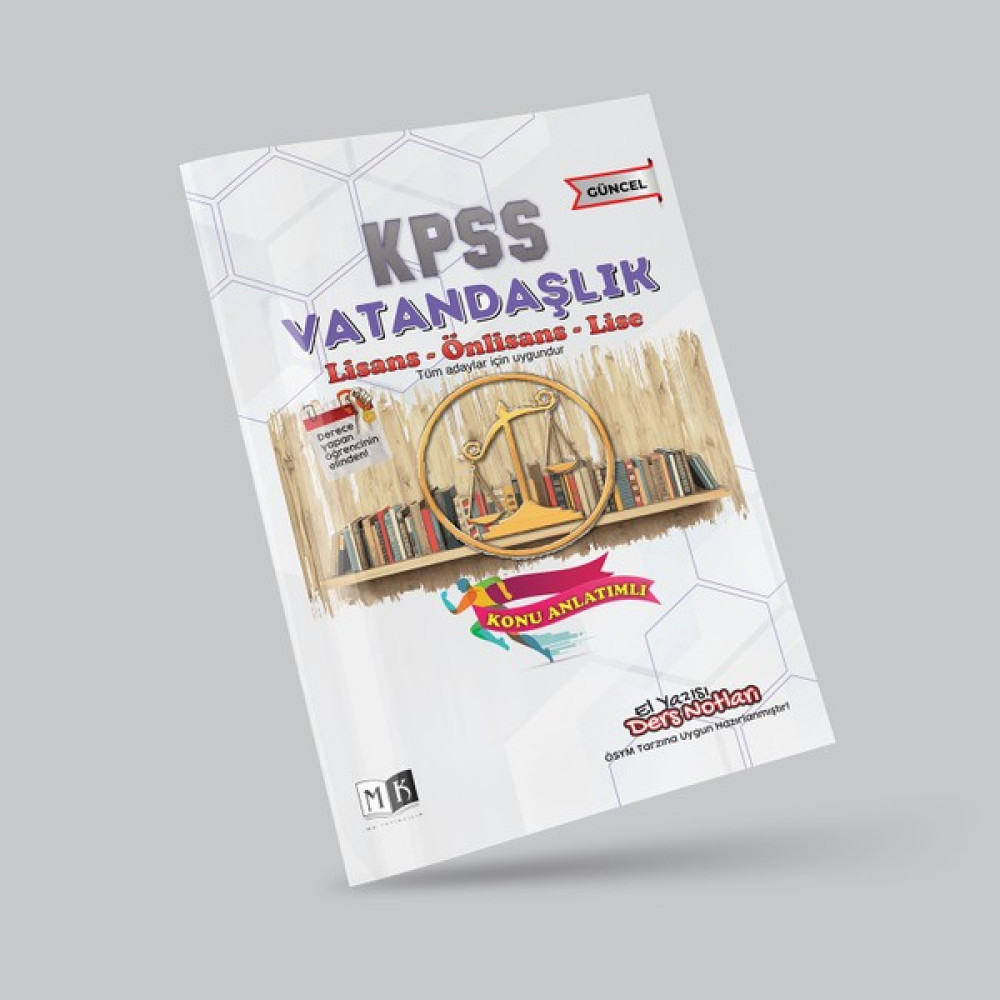 MK Yayıncılık 2024 KPSS Vatandaşlık El Yazısı Ders Notları Kitabı Ders Sınav Kitapları Fiyatı