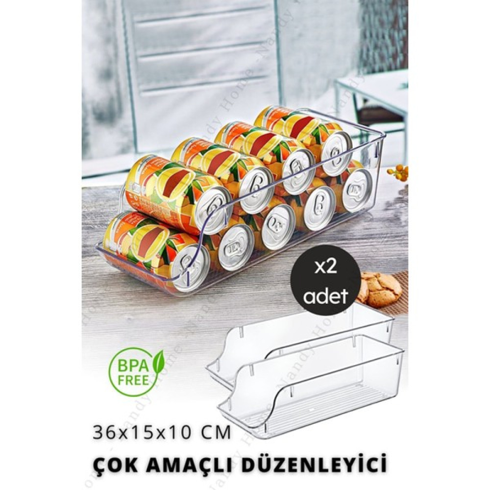 Mka Colectıon Çok Amaçlı Içecek, Buzdolabı & Dolap Içi Düzenleyici Küçük Boy 2 Adet Saklama Kapları Fiyatı